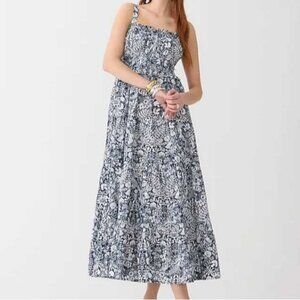 J. Crew Mermaid Floral Sevilla Tiered Midi Dress 3X